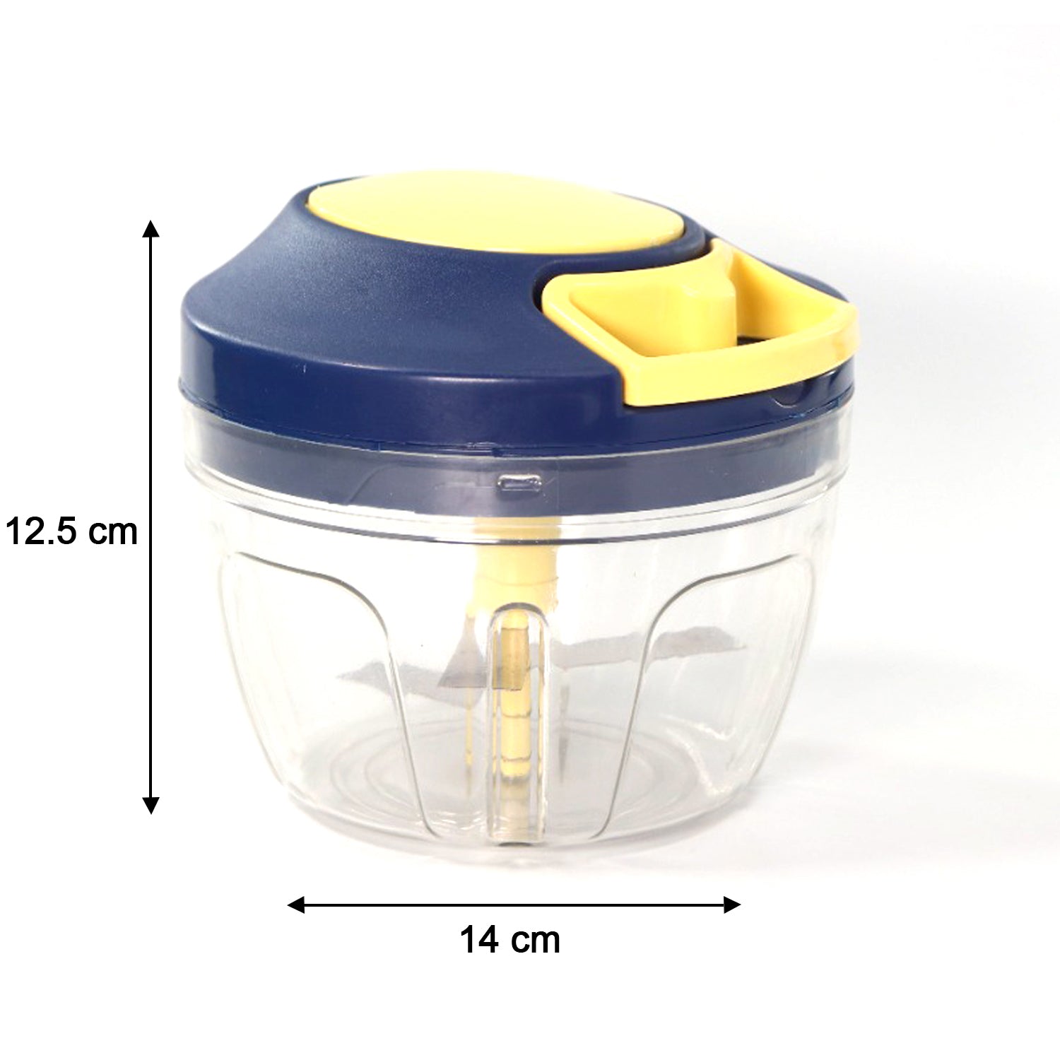 Chopper with 650ml capacity and multiple blades for easy food prep Chopper with 650ml capacity and multiple blades for easy food prep